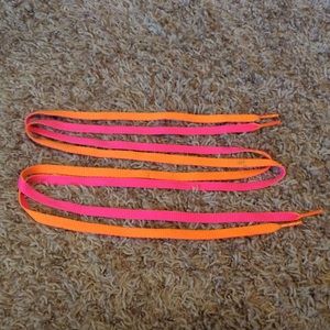 Pink & Orange Shoelaces